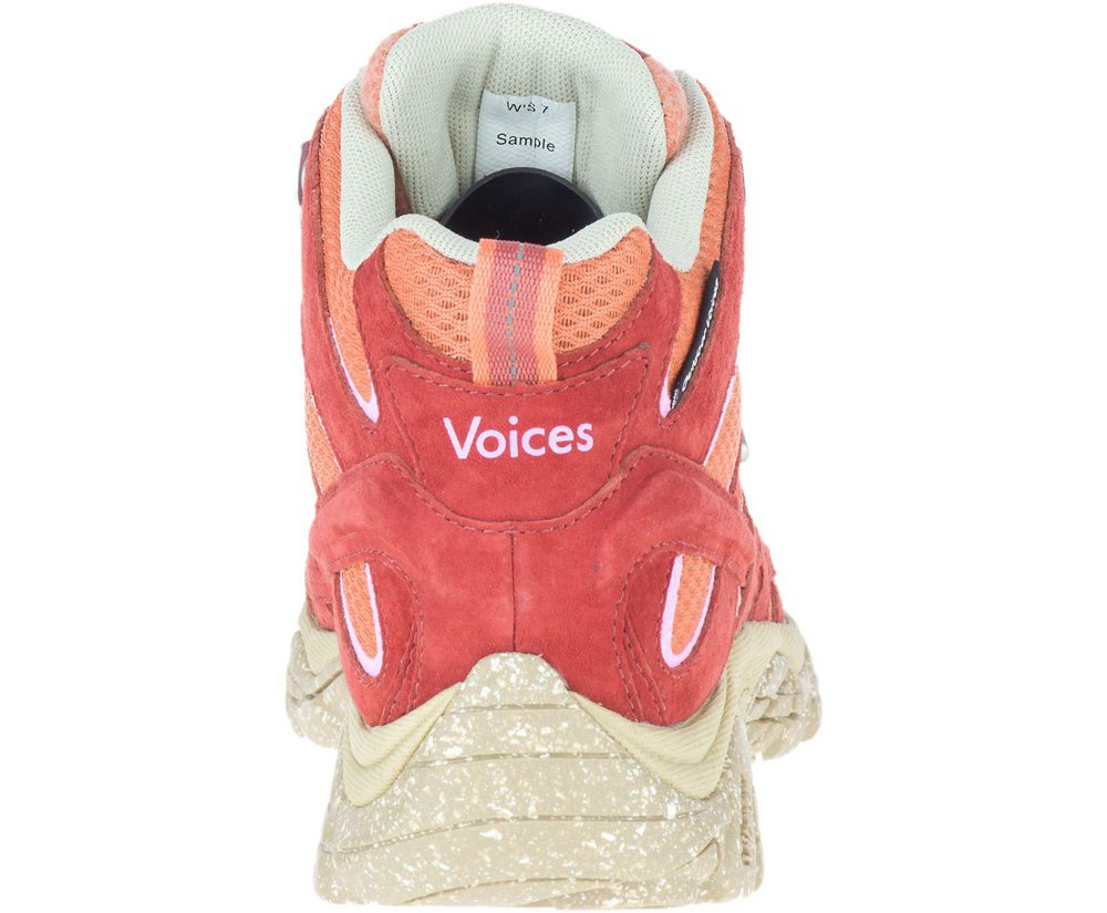 Merrell Støvler Dame - Moab 2 Mid Eco Waterproof X Outdoor Voices - Orange - QOY843501